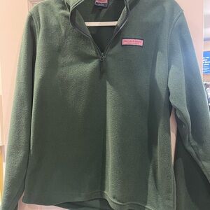 Vineyard Vines Green Quarter-Zip Pullover